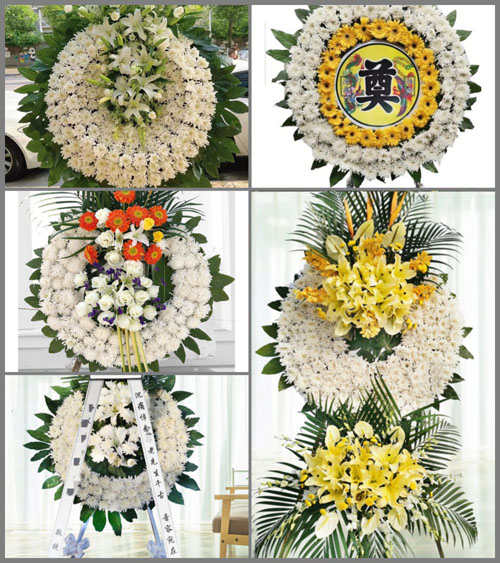 广东韶关市南雄市珠玑镇上嵩村花圈速递
